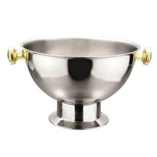 Sunnex Punch Bowl Fruit Salad Mangkok Coctail Stainless Steel 13.5L
