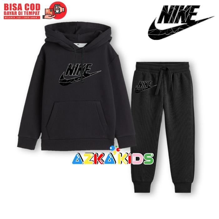 Premium Setelan Anak Hoodie Jogger Nike Sport Original