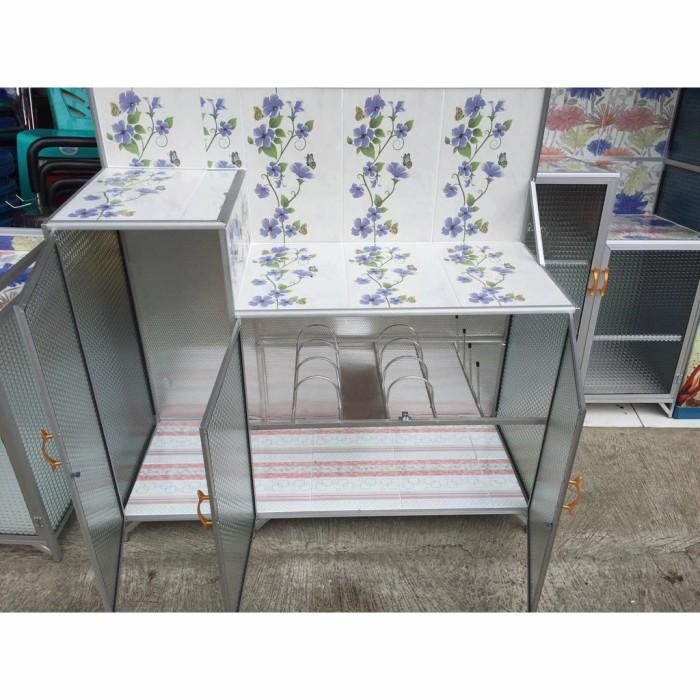 meja kompor 3 pintu rak kompor 3 pintu meja kompor undak rak piring