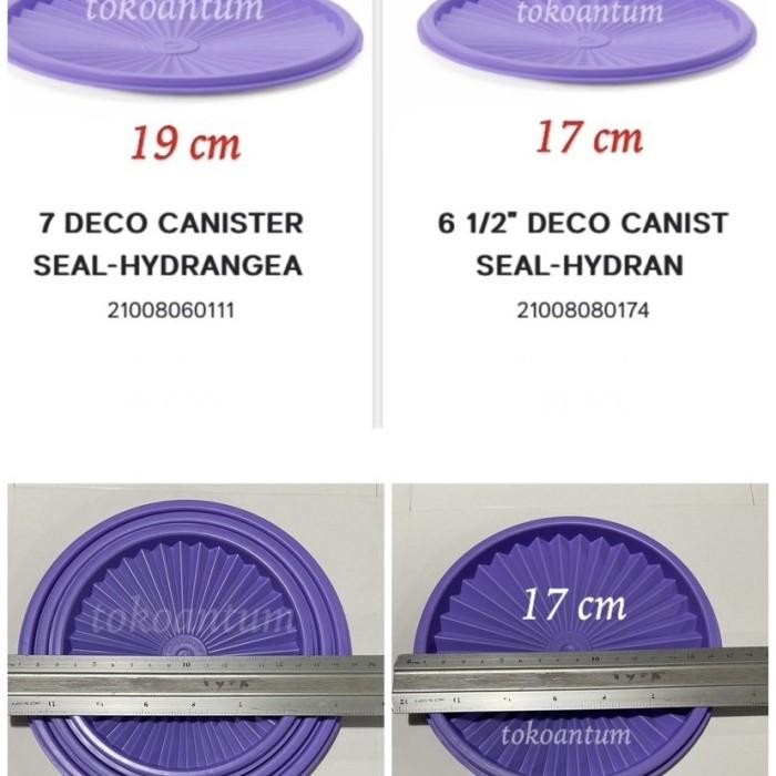 Tutup toples tupperware deco canister