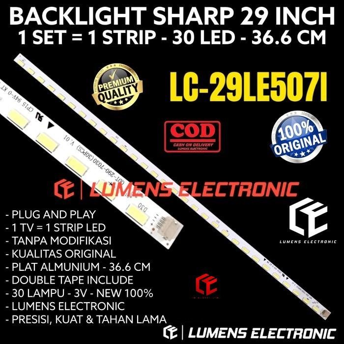 BACKLIGHT TV LED SHARP 29 INC LC 29LE507 29LE507I 29LE5071 29LE LAMPU BL LC-29LE507 LC-29E507I