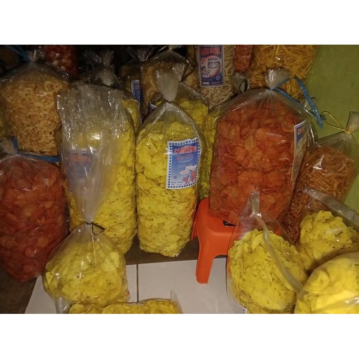 

KERIPIK STIK TALAS GURIH RENYAH ORIGINAL KEMASAN 1 KG CEMILAN FOOD