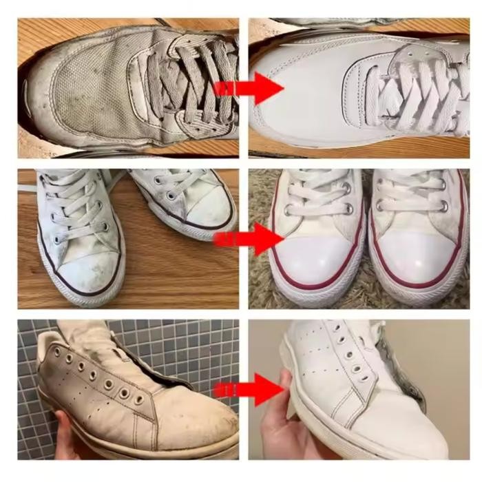 JM Krim Pembersih Sepatu FREE Sepatu Krim Pemutih Sepatu Sabun Alat Pembersih Sepatu Tanpa Air