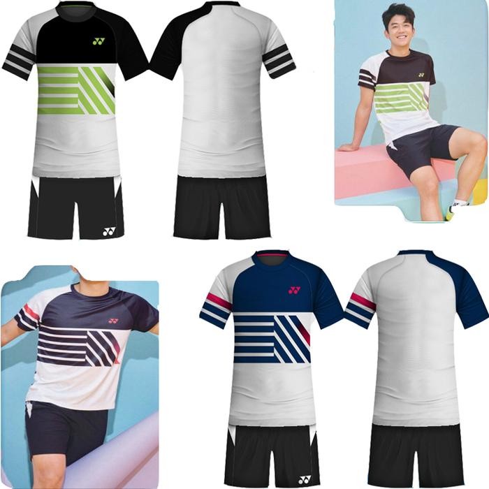 stelan baju badminton Y170 / Kaos Badminton / Baju celana