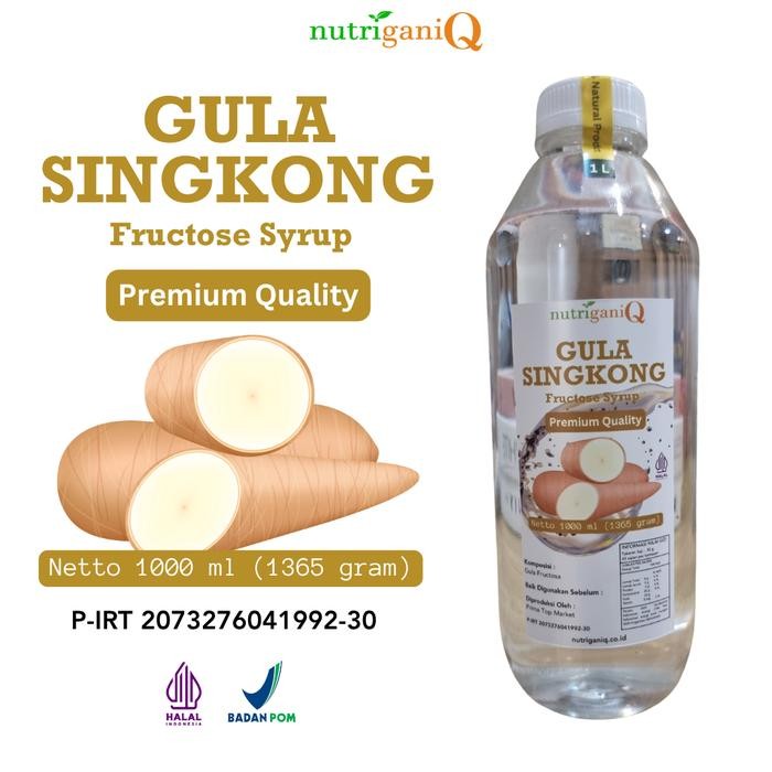 

Stok Baru NutriganiQ Gula Singkong Cair Fructose Syrup Kualitas Premium Organik Berbahan Dasar