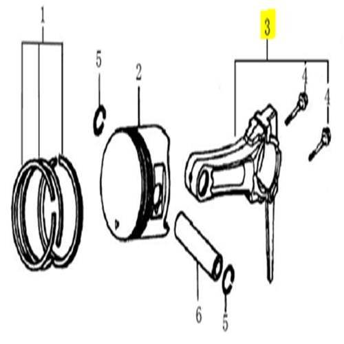 LONCIN CONNECTING ROD ASSY G390F