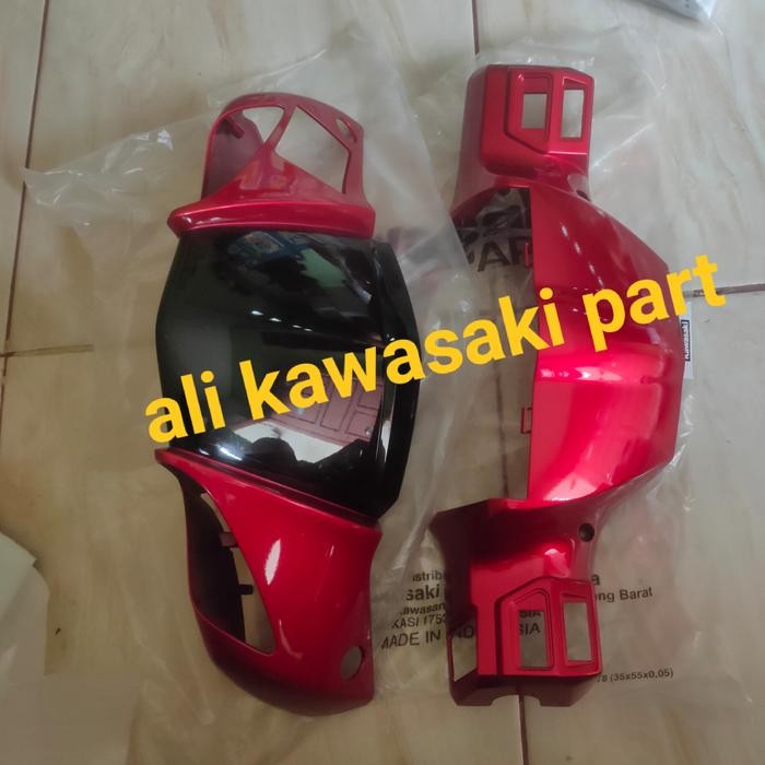batok stang depan belakang set merah zx 130 zx130 original