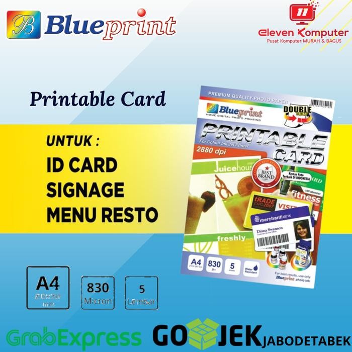 

Pilihan- Printable Card A4 Blueprint Kertas Pvc