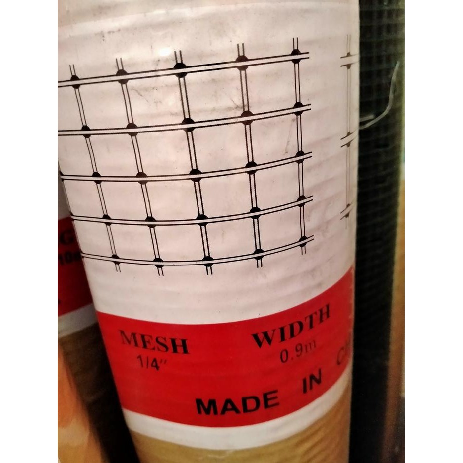 Kawat Loket Galvanis/Ram Putih/Ayakan Pasir/Kandang Ayam 1/4" Per Roll