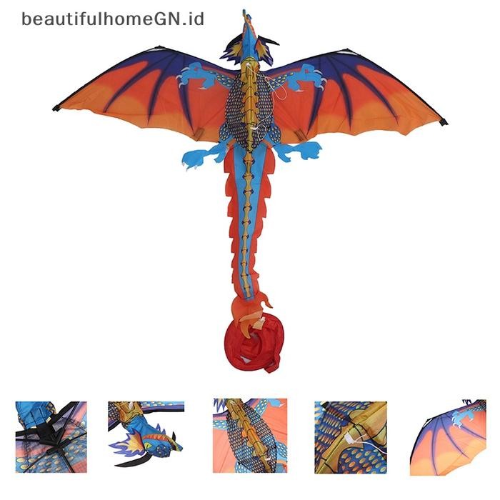 Cantik Layangan Nilon 3D Besar Layangan Flying Dragon Dengan Garis