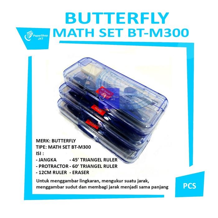 

BUTTERFLY Jangka Alat Pembuat Lingkaran Math Set BT-M300 - Per Pcs