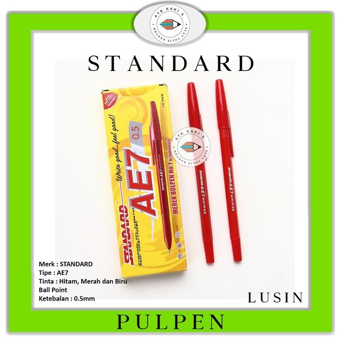 

STANDARD - Pen - Pulpen - Ball Point AE7 0.5mm - Lusin