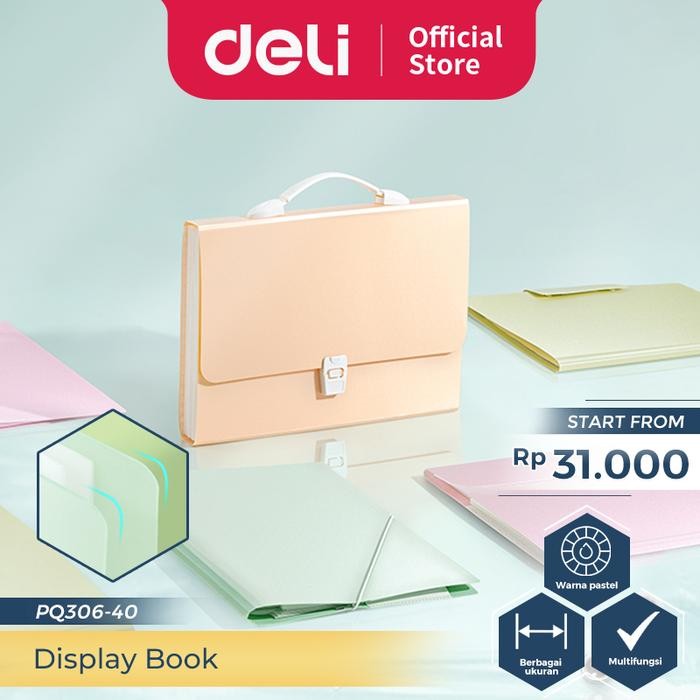 

Deli Display Book / Map Clear Holder A4 40 60 Slot PQ306