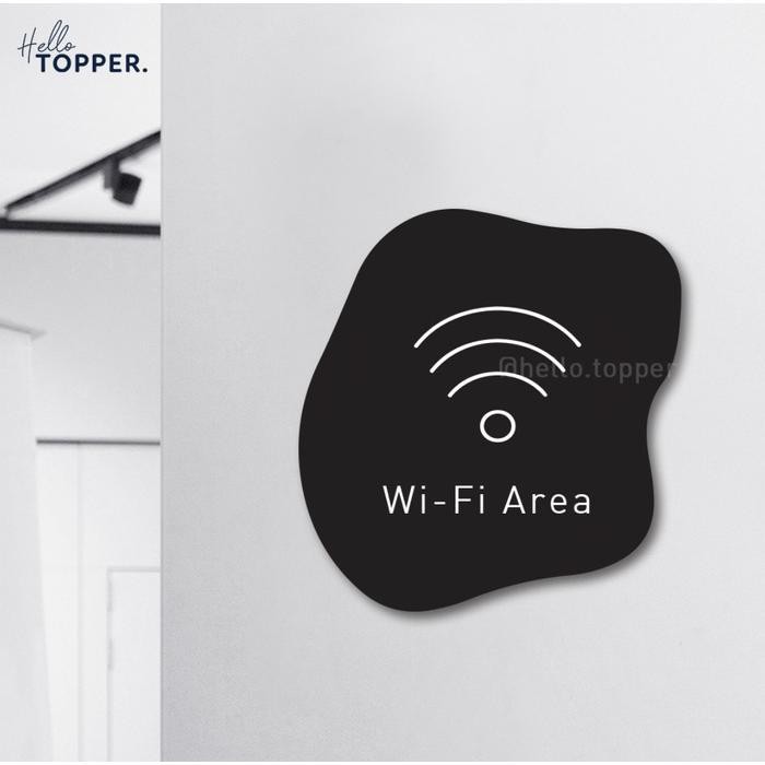 

Free Wifi Sign Board Akrilik Print Signage Acrylic