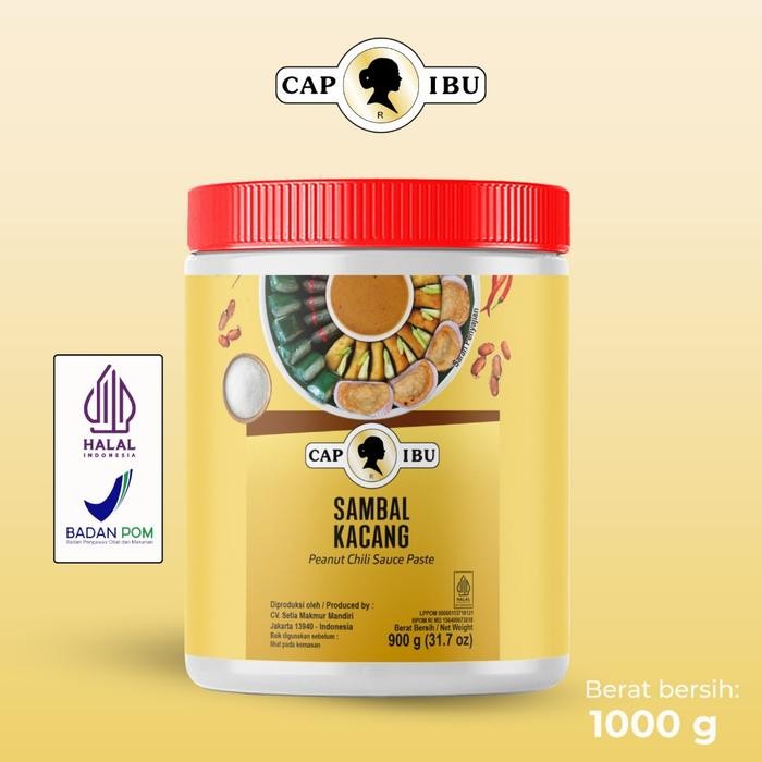 

TERLARIS CAP IBU Sambal Kacang Kemasan Pot READY STOCK