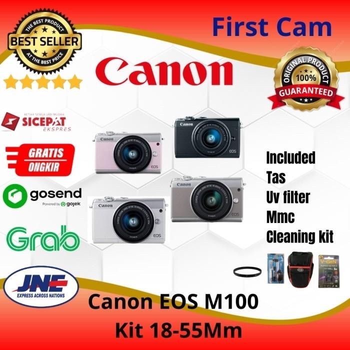 CANON EOS M100 EF M15-45 IS STM/ Camera Canon M100 Kit 15-45mm Shopeseler