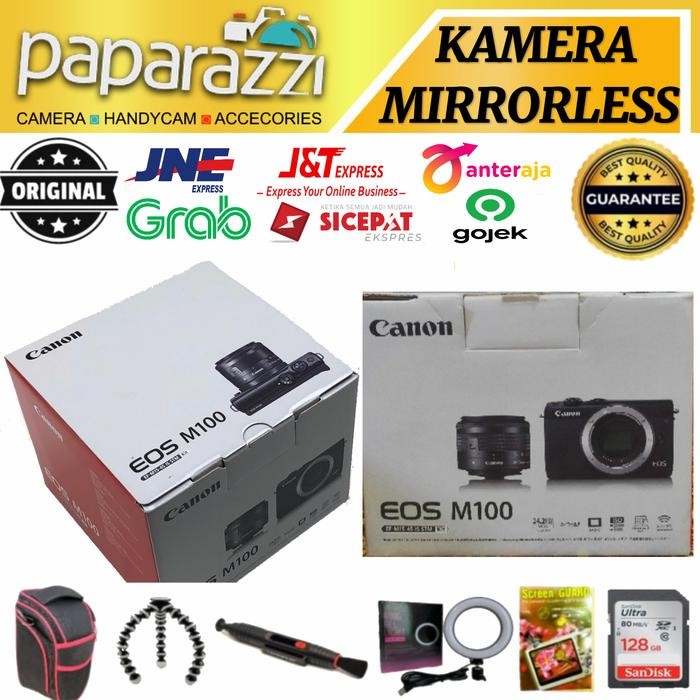 CANON EOS M100 KIT EF-M 15-45MM IS STM / CANON M100 KIT 15-45MM / CAMERA Mirrorless Shopeseler