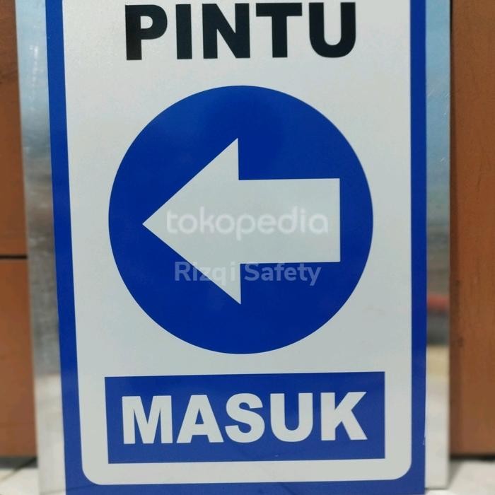 

PLAT RAMBU PINTU MASUK ARAH KANAN DAN KIRI UKURAN 4060CM