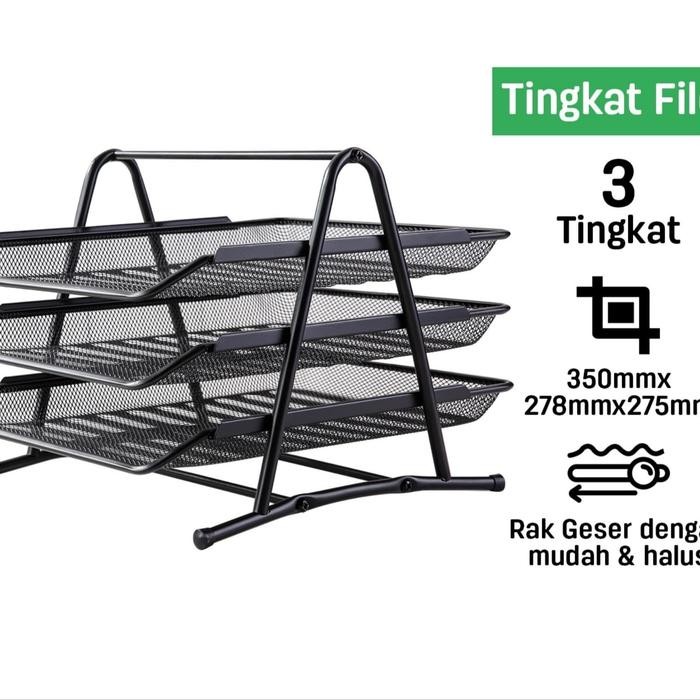 

RAK SUSUN 3 FILE TRAY DELI