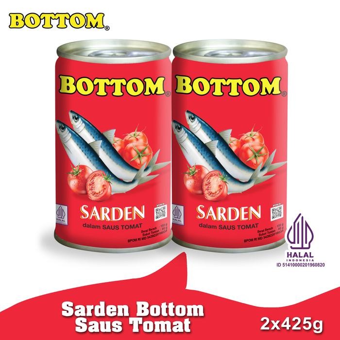 

Pilihan- Paket 2 Pc Bottom Sarden Saus Tomat Makanan Ikan Kaleng 425 G