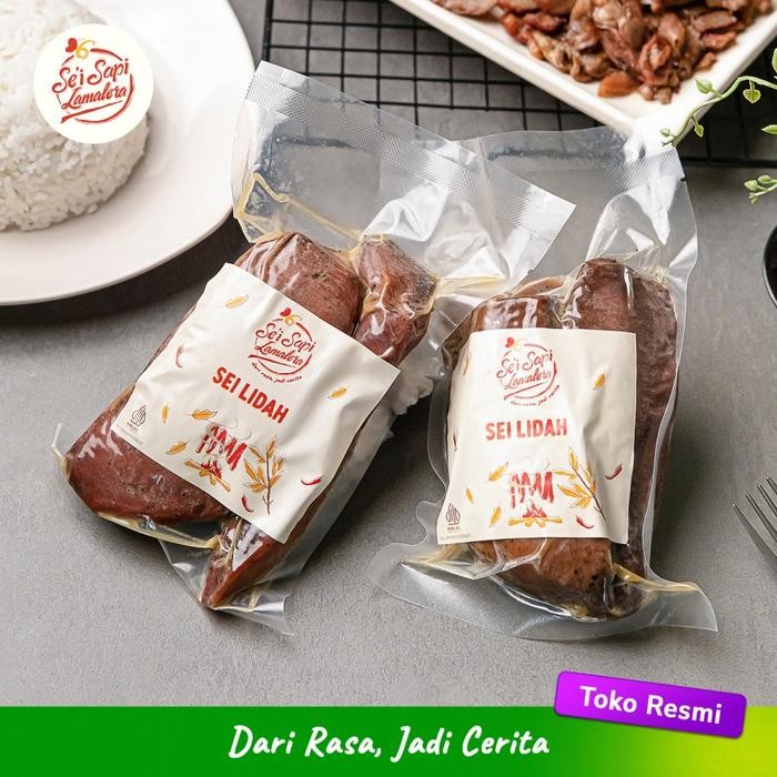 Pilihan- Sei Lidah Sapi 500Gr Daging Lidah Sapi Asap Sei Sapi Lamalera