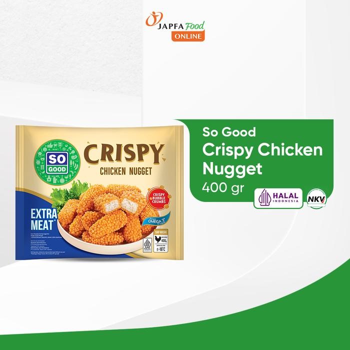 

Pilihan- So Good Crispy Chicken Nugget 400Gr