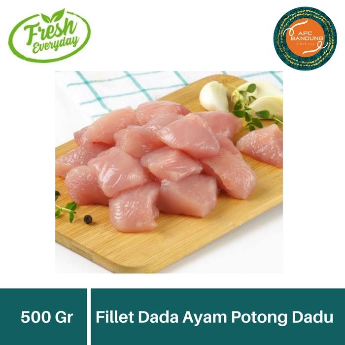 

Pilihan- Daging Fillet Dada Ayam Potong Dadu 500Gr Chicken Breast Dice 500 Gr