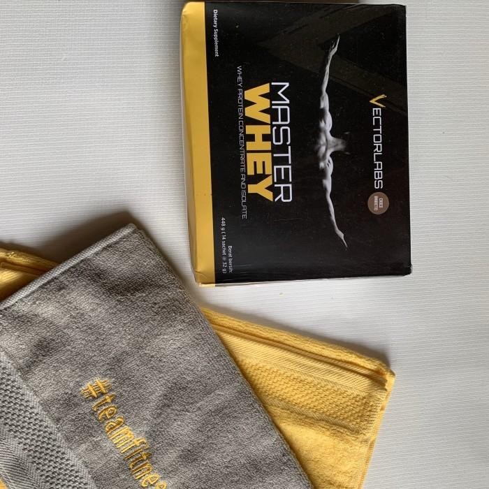 Master whey 14 sachet suplemen fitness susu protein gym workout best