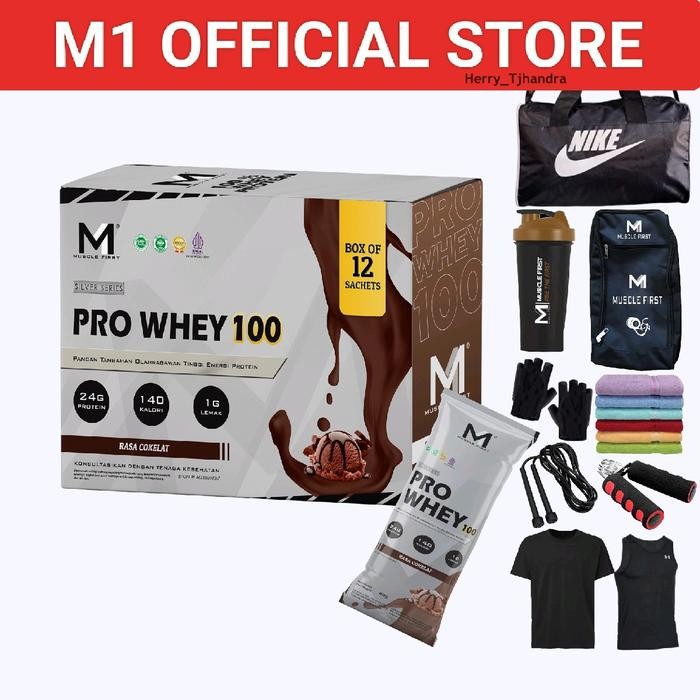 Muscle First Pro Whey 100 Box 12 Sachet Whey Protein M1