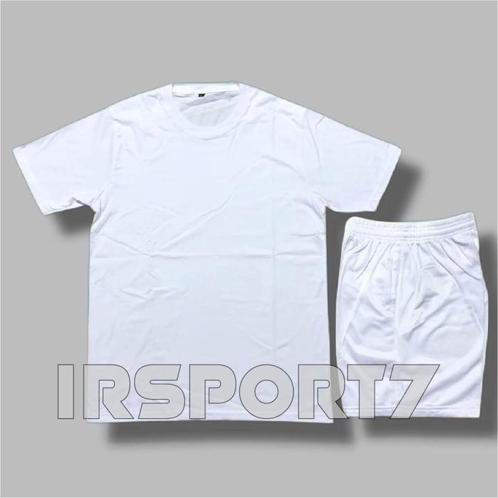 Pilihan- Baju Stelan Tes Pendidikan Akademi Polisi Tni Warna Putih Polos Nyaman Kaos Celana