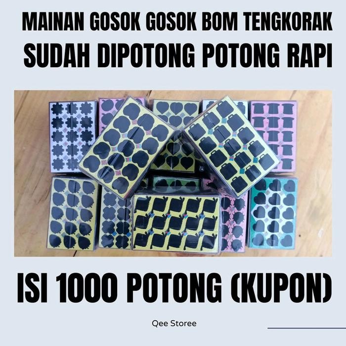 Pilihan- Gosokan Tengkorak 15 Titik Isi 1000 Keping Kartu Hadiah Mainan