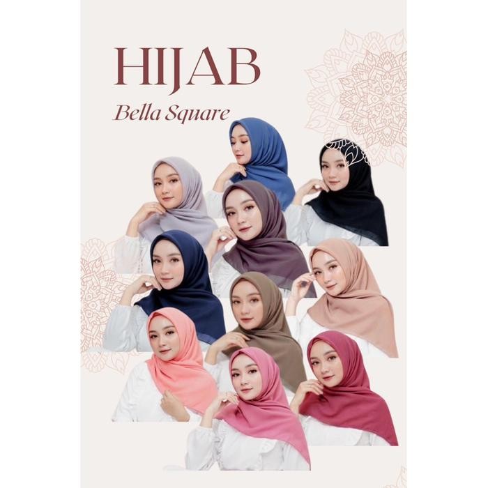 Pilihan- Shanum Paket Hijab Bella Square - Jilbab Kerudung Segiempat Premium Original