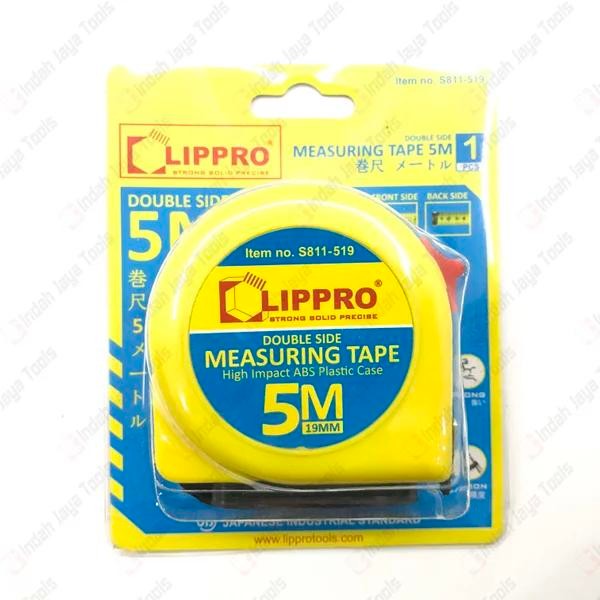 LIPPRO S811-519 Meteran 5 M - Rol Matic Alat Ukur Pengukur Meter masih ready