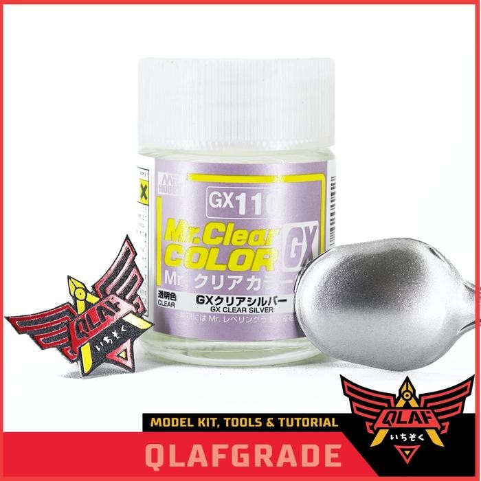 

Mr Color GX CLEAR SILVER GX110 GX 110 cat gundam model kit airbrush