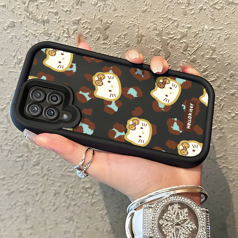 Casing Hp Samsung Galaxy A12 4G A12 5G F12 M12 A22 M22 Case Casing Kartun Leopard Tas pola HP Kasing