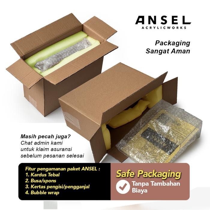 

Tempat Brosur Akrilik / Flyer Holder Tingkat - A5 Ver -Tipe C 2 Susun