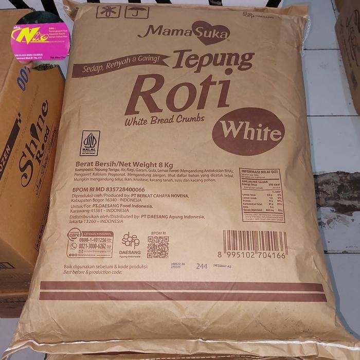 

Pilihan- Tepung Roti Mamasuka 1 Kg White Khusus Grab Gojek