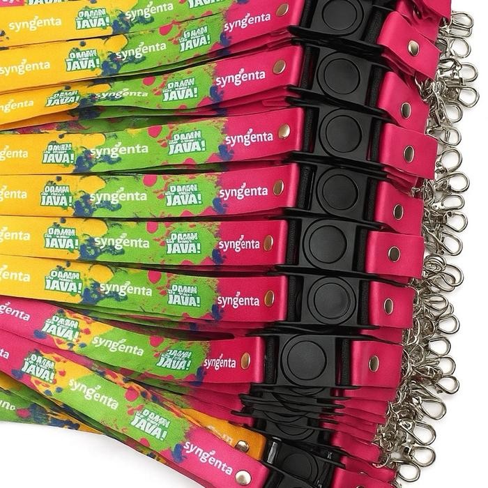 

New Tali ID Card Printing uk 2 cm / Tali Lanyard Printing sublim/ Tali Printing bahan tissue