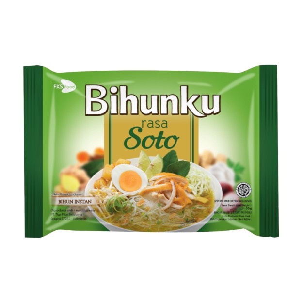 

S23107 BIHUNKU SOTO SPESIAL BIHUN INSTANT 55GR BKS MAJU BERSAMA (20250914)