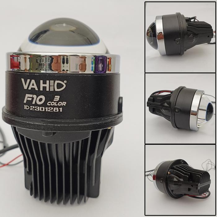 F10 - LAMPU LED FOGLAMP PROJECTOR 3 WARNA FOGLAMP BILED PROJIE 3 WARNA F10 VAHID LAMPU KABUT 3 WARNA