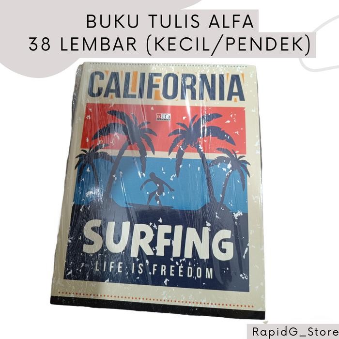 

New 10 Buah Buku Tulis Catatan Campus 38 Lembar Ukuran Kuarto Pendek
