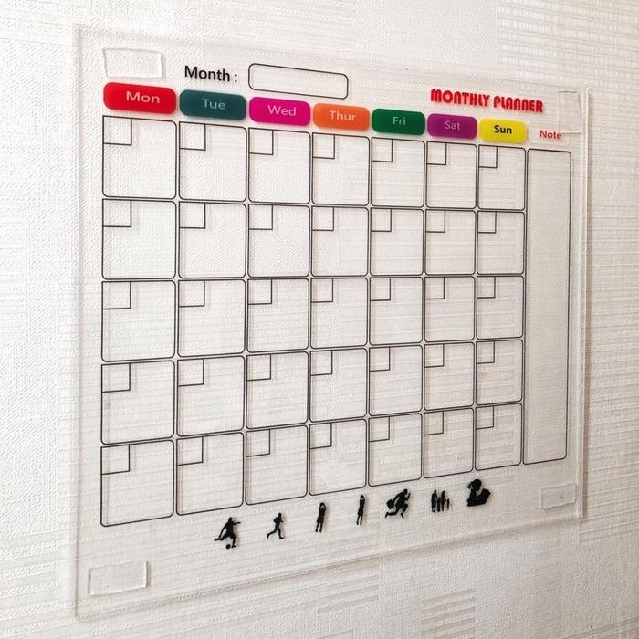 Acrylic/Akrilik Monthly Planner/Weekly Planner/Daily Planner