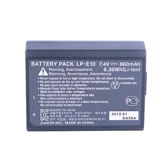 Berkualitas Battery Canon Lp-E10 / Baterai Camera Canon 1100D 1200D 1300D 1500D 3000D 4000D -