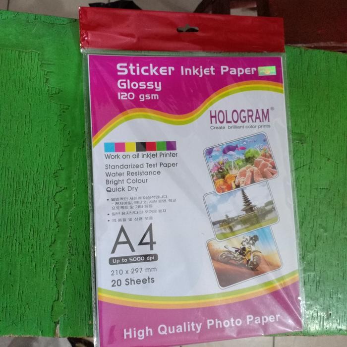 

sticker inkjet paper glossy 120gsm