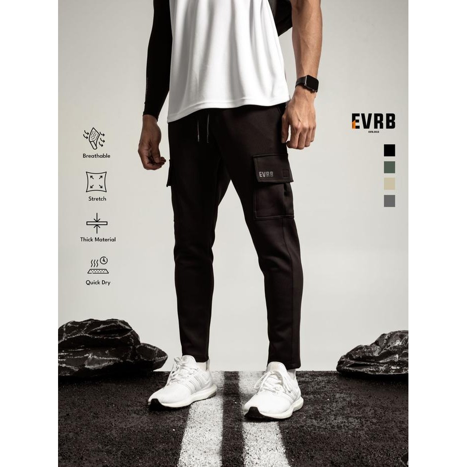 Eiger Sport - Celana Panjang Joger Cargo Training Olahraga Pria , Evrb Joger Cargo Sport Jogger