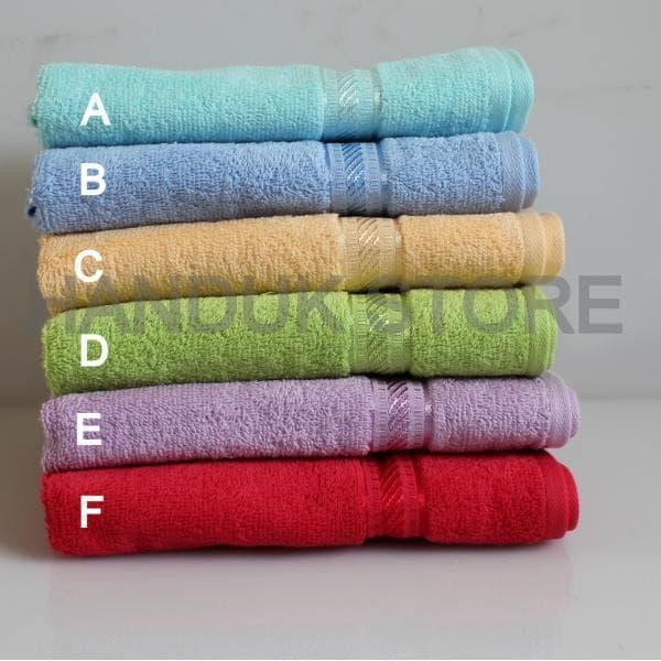 New Handuk kecil 30x70 Merah Putih