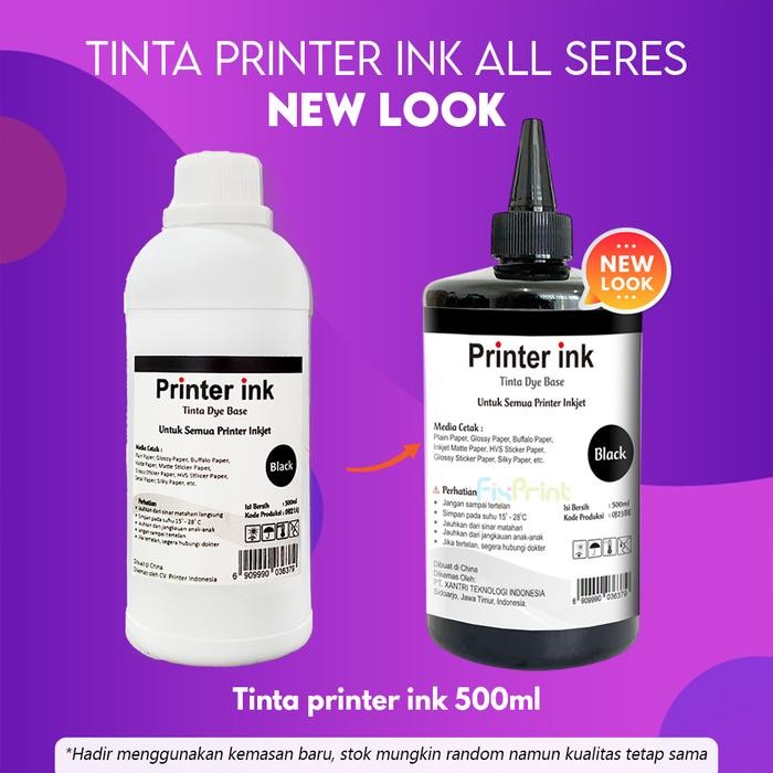 Pilihan- Tinta Printer Epson 500Ml / 1 Liter Refill Cartridge T13 73N T1100 1390 T188