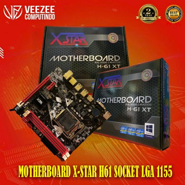 Pilihan- Motherboard Mobo X-Star H61 Lga1155 Slot Ssd Nvme