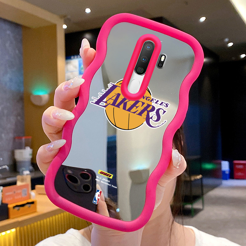 Casing Untuk OPPO A5 2020 A9 2020 Case Casing Pola Bola basket Kesing HP Kasing Macaron Cesing Mirro