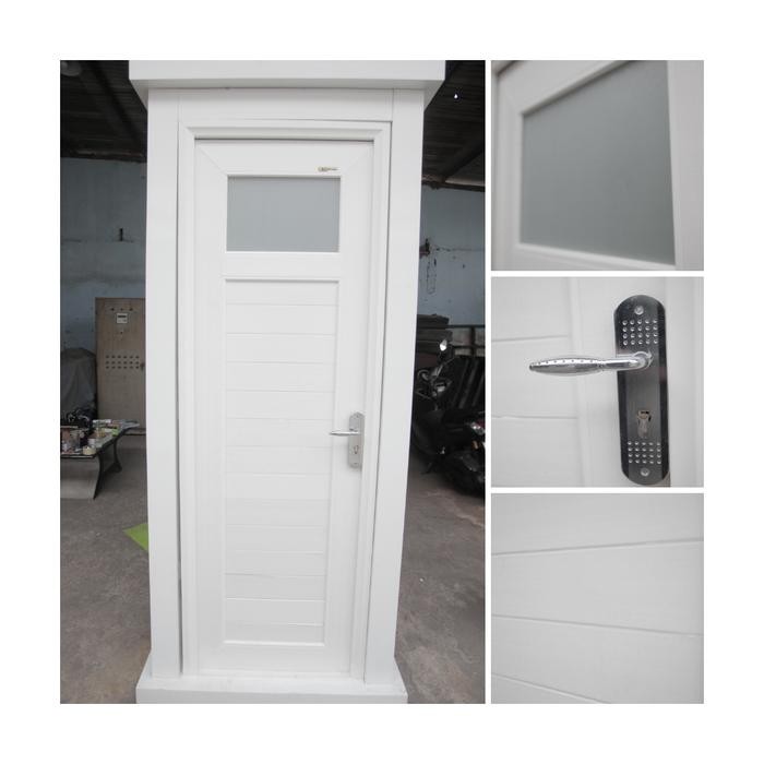 Pintu kamar mandi UPVC platinum